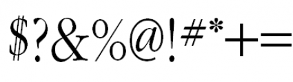 ITC Garamond Narrow Light Font OTHER CHARS