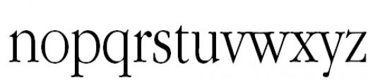 ITC Garamond Narrow Light Font LOWERCASE
