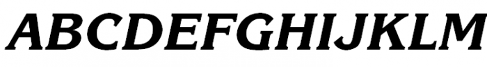 ITC Korinna Extra Bold Kursiv Font UPPERCASE