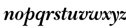 ITC New Baskerville Bold Italic Font LOWERCASE