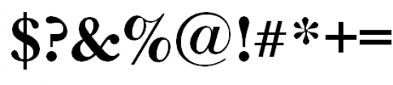 ITC New Baskerville Bold Font OTHER CHARS