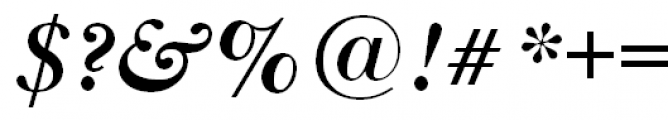 ITC New Baskerville Expert Bold Italic OSF Font OTHER CHARS