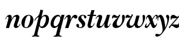 ITC New Baskerville Expert Bold Italic OSF Font LOWERCASE