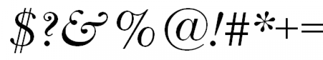 ITC New Baskerville Expert Italic OSF Font OTHER CHARS