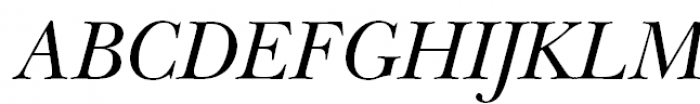 ITC New Baskerville Expert Italic OSF Font UPPERCASE
