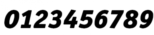 ITC Officina Sans Black Italic Font OTHER CHARS
