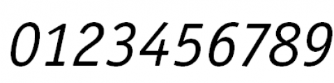 ITC Officina Sans Italic Font OTHER CHARS