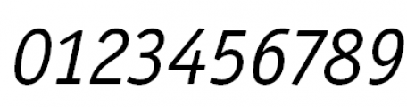 ITC Officina Serif Italic Font OTHER CHARS
