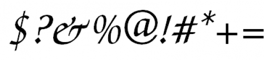 ITC Zapf Chancery Medium Italic Font OTHER CHARS