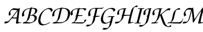 ITC Zapf Chancery Medium Italic Font UPPERCASE