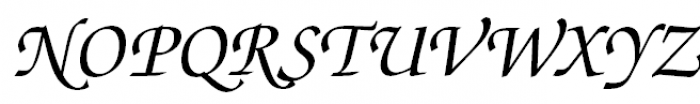 ITC Zapf Chancery Medium Italic Font UPPERCASE
