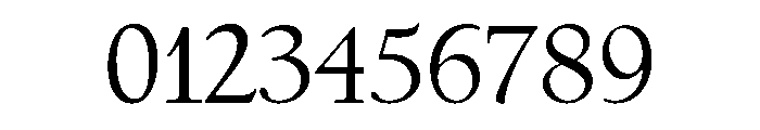 Italian Old Style Light Font OTHER CHARS