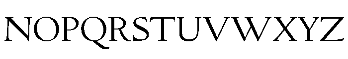 Italian Old Style Light Font UPPERCASE