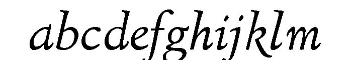Italian Old Style Regular Italic FONT