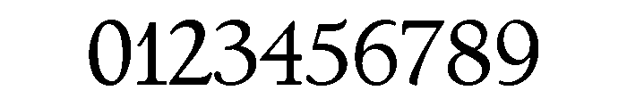 Italian Old Style Regular Font OTHER CHARS