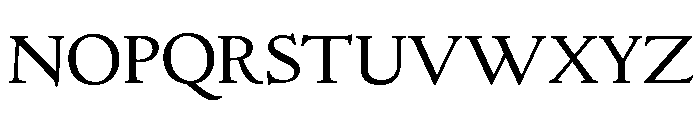 Italian Old Style Regular Font UPPERCASE