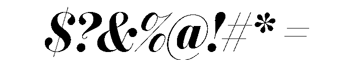 IvyBodoni Bold Italic Font OTHER CHARS