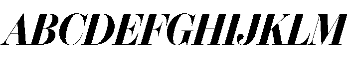 IvyBodoni Bold Italic Font UPPERCASE