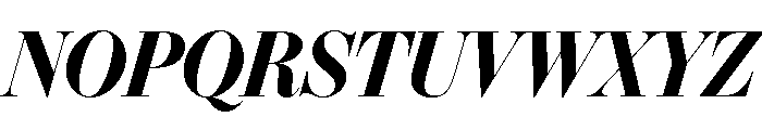 IvyBodoni Bold Italic Font UPPERCASE