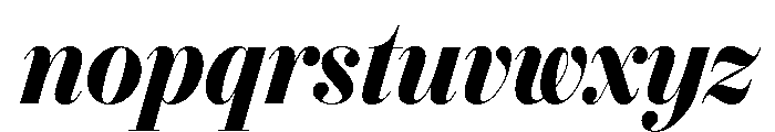 IvyBodoni Bold Italic Font LOWERCASE