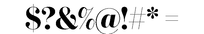 IvyBodoni Bold Font OTHER CHARS