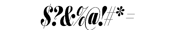 IvyBodoni Condensed Bold Italic Font OTHER CHARS