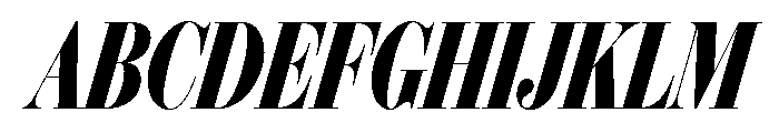 IvyBodoni Condensed Bold Italic Font UPPERCASE