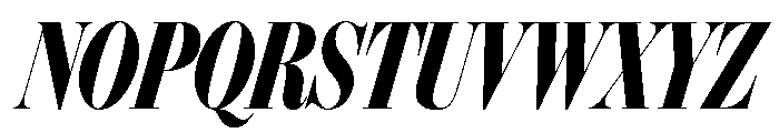 IvyBodoni Condensed Bold Italic Font UPPERCASE