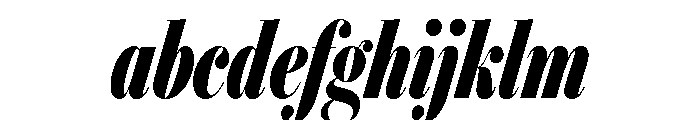 IvyBodoni Condensed Bold Italic FONT