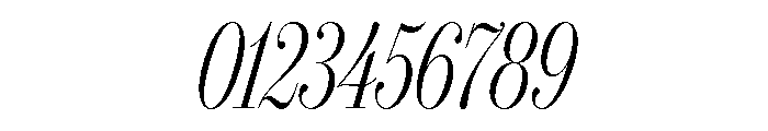 IvyBodoni Condensed Light Italic Font OTHER CHARS