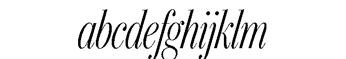 IvyBodoni Condensed Light Italic FONT