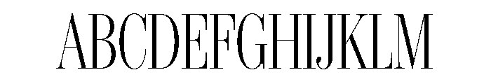 IvyBodoni Condensed Light Font UPPERCASE