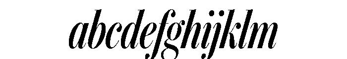IvyBodoni Condensed Medium Italic FONT