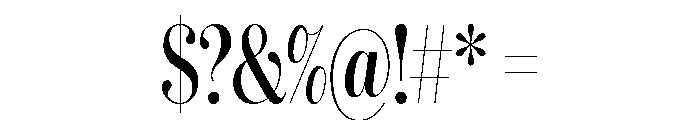 IvyBodoni Condensed Medium Font OTHER CHARS