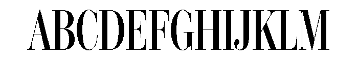 IvyBodoni Condensed Medium Font UPPERCASE