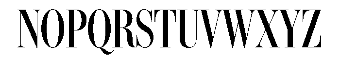 IvyBodoni Condensed Medium Font UPPERCASE