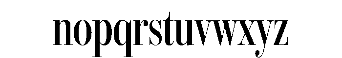 IvyBodoni Condensed Medium Font LOWERCASE