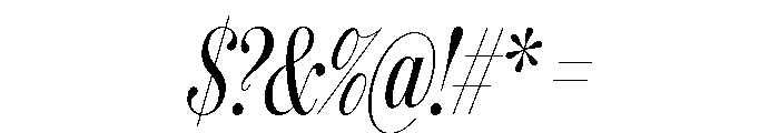 IvyBodoni Condensed Regular Italic Font OTHER CHARS