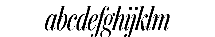IvyBodoni Condensed Regular Italic FONT