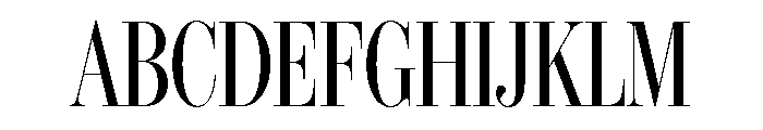 IvyBodoni Condensed Regular Font UPPERCASE