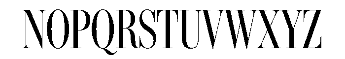IvyBodoni Condensed Regular Font UPPERCASE