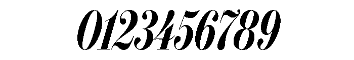 IvyBodoni Condensed Semi Bold Italic Font OTHER CHARS