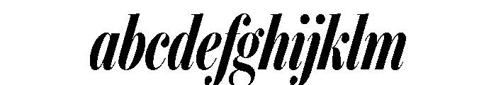 IvyBodoni Condensed Semi Bold Italic FONT