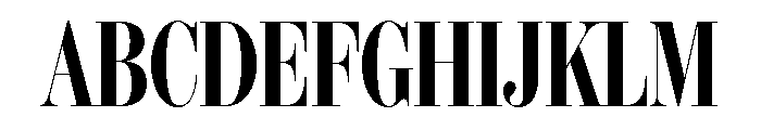 IvyBodoni Condensed Semi Bold Font UPPERCASE
