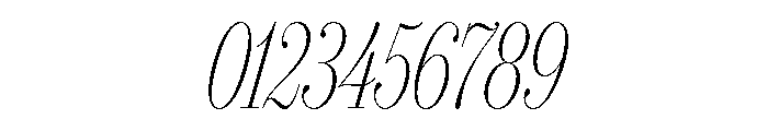 IvyBodoni Condensed Thin Italic Font OTHER CHARS