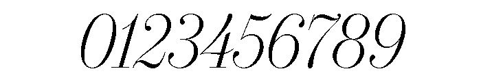 IvyBodoni Light Italic Font OTHER CHARS