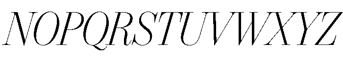 IvyBodoni Light Italic Font UPPERCASE