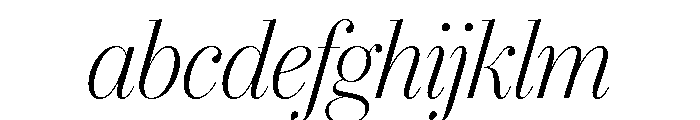 IvyBodoni Light Italic FONT