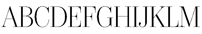 IvyBodoni Light Font UPPERCASE
