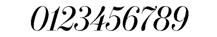 IvyBodoni Medium Italic Font OTHER CHARS